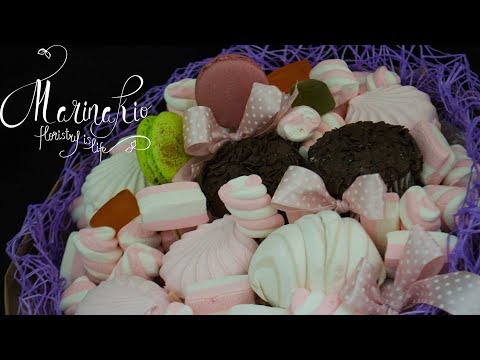Флористика Букет из Зефира и Маршмэллоу (Мастер класс) Bouquet of marshmallows